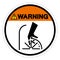 Warning Cutting Hazard Symbol Sign, Vector Illustration, Isolate On White Background Label .EPS10
