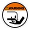 Warning Cutting Hazard Symbol Sign, Vector Illustration, Isolate On White Background Label .EPS10