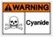 Warning Cyanide Symbol Sign, Vector Illustration, Isolate On White Background Label. EPS10