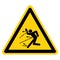 Warning Danger Of Material Spattering Symbol Sign ,Vector Illustration, Isolate On White Background Label. EPS10