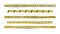 Warning Danger quarantine tape fencing. Black and yellow quarantine stripes. Set of yellow lines with different