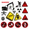 Warning Dangerous Label Signs