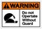 Warning Do Not Operate Without Guard Symbol Sign, Vector Illustration, Isolate On White Background Label. EPS10