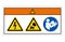 Warning Electric Shock Hazard Symbol Sign, Vector Illustration, Isolate On White Background Label. EPS10