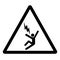 Warning Electrocution Risk Symbol Sign ,Vector Illustration, Isolate On White Background Label. EPS10