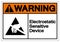 Warning Electrostatic Sensitive Device ESD Symbol Sign, Vector Illustration, Isolate On White Background Label. EPS10