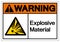 Warning Explosive Material Symbol, Vector Illustration, Isolate White On Background Label. EPS10