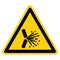 Warning Explosive Spark Symbol Sign, Vector Illustration, Isolate On White Background Label. EPS10