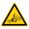 Warning Explosive Symbol Sign, Vector Illustration, Isolate On White Background Label. EPS10