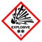 Warning Explosive Symbol Sign, Vector Illustration, Isolate On White Background Label. EPS10