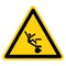 Warning Falling Of Crush Hazard Symbol Sign ,Vector Illustration, Isolate On White Background Label. EPS10