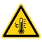 Warning Fever Temperature Symbol Sign ,Vector Illustration, Isolate On White Background Label .EPS10