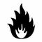 Warning flammable symbol