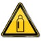 Warning of gas cylinders