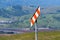 Warning Gas Pipeline marker up in the hills of south San Francisco bay area, San Jose, California