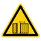 Warning Gate Opens and Closes Automatically Symbol Sign, Vector Illustration, Isolate On White Background Label. EPS10