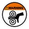 Warning Hand Entangle Left Symbol Sign, Vector Illustration, Isolate On White Background Label .EPS10