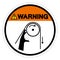 Warning Hand Entanglement Rollers Symbol Sign, Vector Illustration, Isolate On White Background Label .EPS10