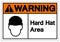 Warning Hard Hat Area Symbol Sign, Vector Illustration, Isolate On White Background Label. EPS10