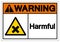 Warning Harmful Symbol Sign, Vector Illustration, Isolate On White Background Label. EPS10