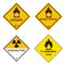 Warning Hazardous chemical danger Symbol Sign Isolate on White Background,Vector Illustration