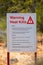 Warning Heat Kills sign warning about the extreme heat in the Australian Outback