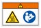 Warning Hot Surface Refer Instruction Manual Booklet Symbol Sign, Vector Illustration, Isolate On White Background Label. EPS10