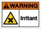 Warning Irritant Symbol Sign, Vector Illustration, Isolated On White Background Label .EPS10