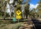 Warning Kangaroo Sign At Grampians National Park Victoria Australia