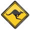 Warning kangaroos