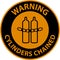 Warning Keep All Cylinders Chained Symbol Sign On White Background