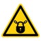 Warning Keep Locked Symbol Sign, Vector Illustration, Isolate On White Background Label .EPS10