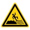 Warning Keep Off Slippery Rock Cause Fails Symbol Sign, Vector Illustration, Isolate On White Background Label. EPS10