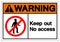 Warning Keep Out No Access Symbol Sign, Vector Illustration, Isolate On White Background Label. EPS10