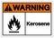 Warning Kerosene Symbol Sign, Vector Illustration, Isolate On White Background Label .EPS10