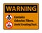 Warning Label Contains Asbestos Fibers,Avoid Creating Dust