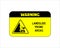 Warning landslide Prone Area sign vector