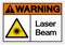 Warning Laser Beam Symbol,Vector Illustration, Isolate On White Background Label. EPS10