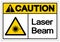 Warning Laser Beam Symbol,Vector Illustration, Isolate On White Background Label. EPS10