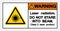 Warning Laser Radiation Do Not Stare Into Beam Symbol, Vector Illustration, Isolate On White Background Icon. EPS10