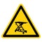 Warning Lifting Hazard Symbol Sign, Vector Illustration, Isolate On White Background Label .EPS10