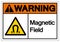 Warning Magnetic Field Symbol Sign, Vector Illustration, Isolate On White Background Label .EPS10