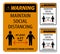 Warning Maintain Social Distancing At Least 6 Ft Sign On White Background,Vector Illustration EPS.10