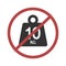 warning maximum weight symbol