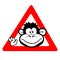 Warning - Monkey On A Wheel