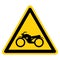 Warning Motorcycle Parking Symbol Sign, Vector Illustration, Isolate On White Background Label .EPS10