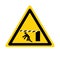 Warning Moving Gate Can Cause Injury Hazard Symbol Sign ,Vector Illustration