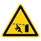 Warning Moving Gate Can Cause Injury Hazard Symbol Sign ,Vector Illustration, Isolate On White Background Label. EPS10