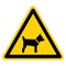 Warning No Dogs Symbol Sign, Vector Illustration, Isolate On White Background Label .EPS10