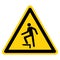 Warning No Stepping On Surface Symbol Sign, Vector Illustration, Isolate On White Background Label .EPS10